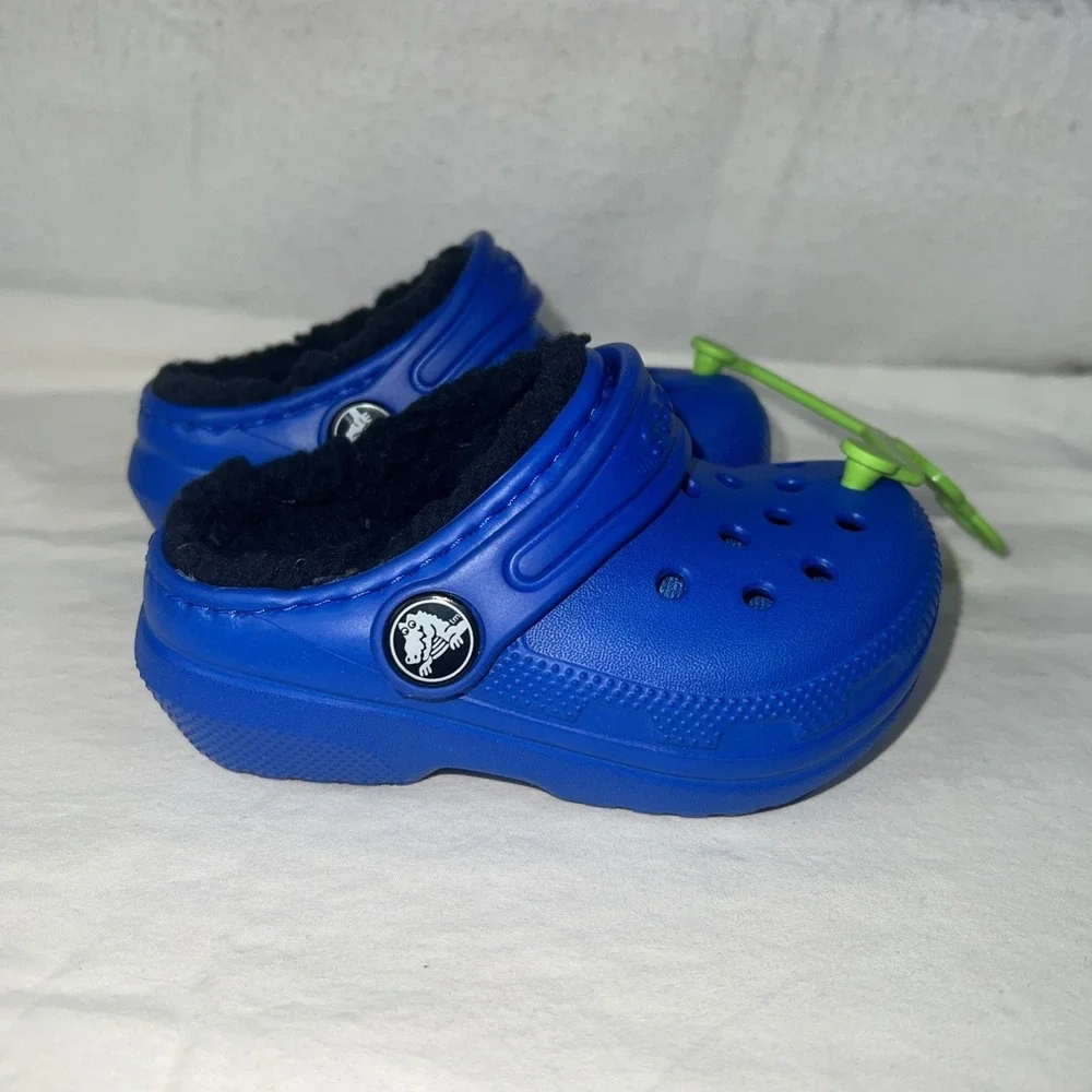 CROCS Classic Lined Clog Toddler Size‎ US Blue New 207009 4KZ Size C5